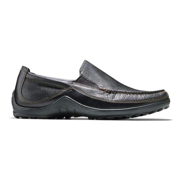 MNS Black Leather Loafers Cole Haan Tucker Venetian Size 11 M main image 5